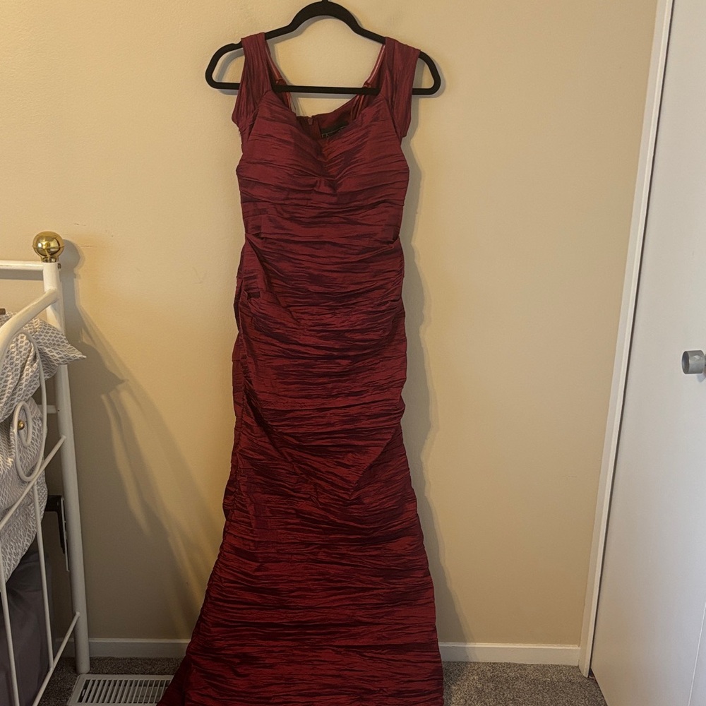 Alex Evenings Ruched Stretch Off the Shoulder Gown
